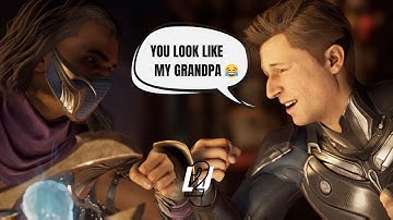 MK1 CHARACTERS LAUGH AT EACH OTHER