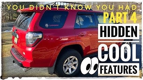 Toyota 4Runner Totally Cool and Hidden Features • you didn’t know you had!   Part #4