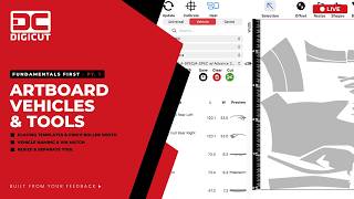 Celebrity DigiCut Fundamentals First | Pt. 1 — Artboard, Vehicle Selection & Editing Tools Profile