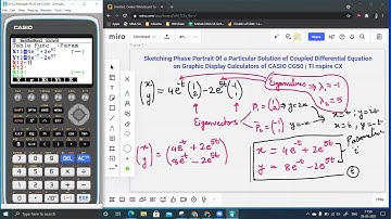 How to Draw Phase Portrait Diagram On CASIO CG20 or CASIO CG50 | TI nspire CX GDC | MAI HL 5.17