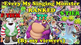 Every My Singing Monster RANKED (by my viewers) screenshot 3