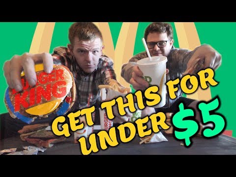 Fast Food for Under $5 (McDonald's VS. Burger-King!)