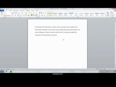 How to Double Space in Microsoft Word