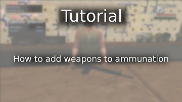 GTA SA - Custom Ammunation (old version) - How to add your weapons to Ammunation