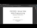 CSC3103 (2024/25) - Introduction to JSP