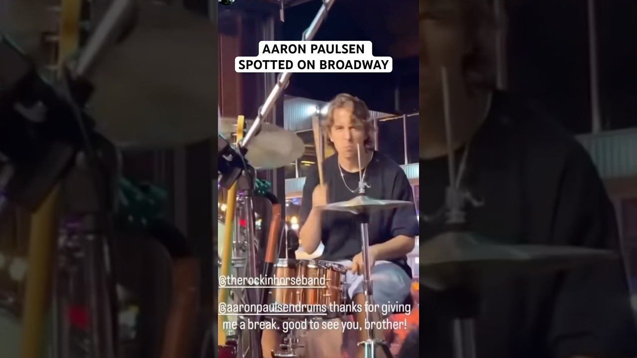 AARON PAULSEN SIGHTING ON BROADWAY! 