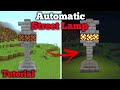 Minecraft : Automatic Street Lamp (Tutorial) | How to make automatic street lamp