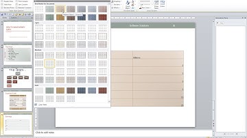 Microsoft PowerPoint 2010 Video 33 Excel tables