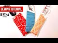 How to Sew a Fabric Glasses Case  - Tutorial and Sew Along - Easy to sew - B'etha Bags Patterns