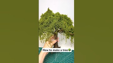 HOW TO MAKE A TREE 🌳? #diy #decor #miniature #artcraft #art