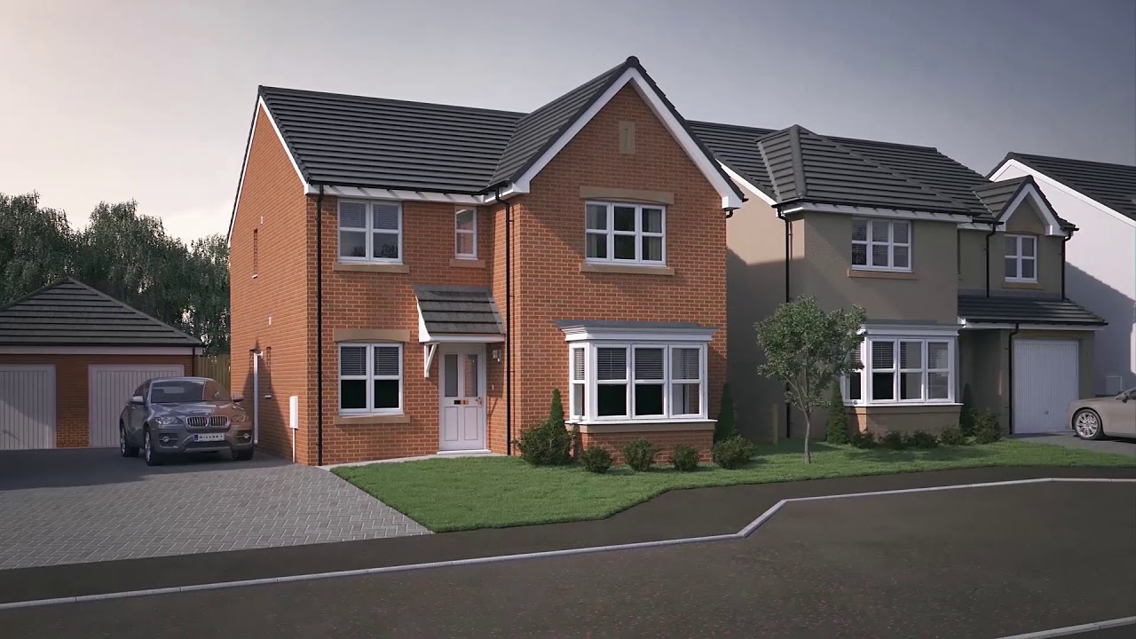 Miller Homes Keepers Gate, Ellismuir, Broomhouse, Glasgow CGI Fly