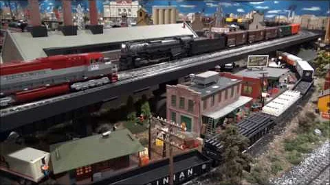 Lionel PRR J1 2-10-4 #6498 Meet 2 MTH EMD SD70M's On Corner Field Model Railroad Museum & Hobby Shop