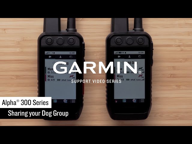 Garmin Support | Alpha® 300 Series | Dog Group Sharing