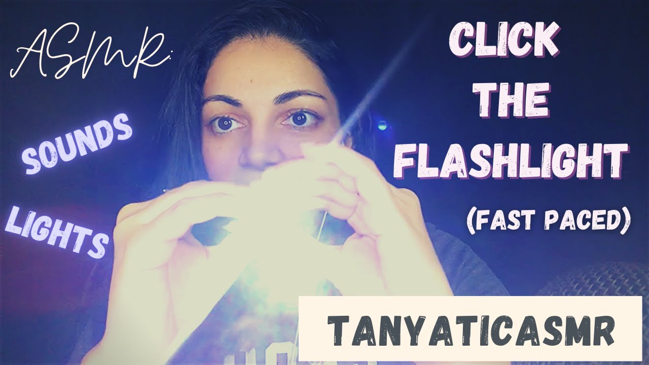 ASMR Click the Flashlight 🔦💡 Lights + Sounds (Fast paced) *EPILEPSY WARNING*