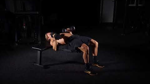 Glute Bridge Dumbbell Bench Press