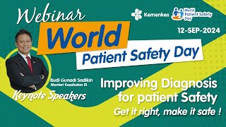 Webinar World Patient Safety Day : Improving Diagnosis for Patient Safety