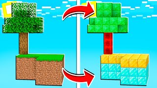 skyblock mas a ilha inteira muda a cada 5 segundos! (Minecraft)