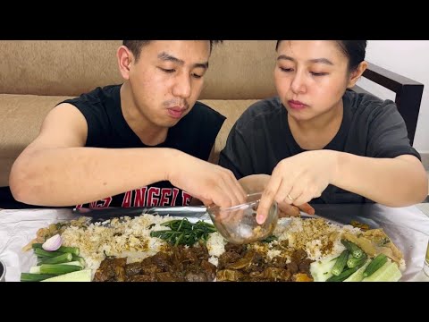 Buff Innards Let’s eat! Buff innards | Taro stem with bamboo shoots eromba | Boiled ...