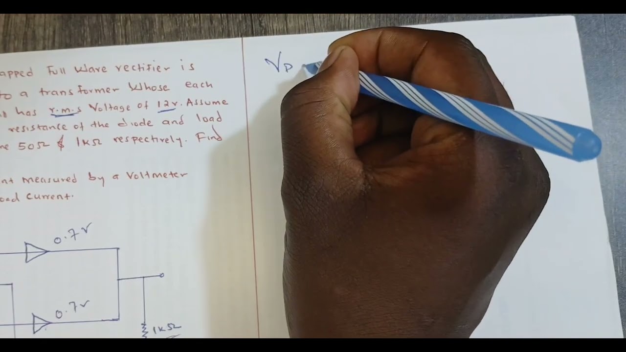 "Full-Wave Rectifier Explained Step-by-Step 🔧 | Calculate DC Output Voltage & Load Current Easily"
