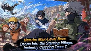 Naruto: Max-Level Boss Drops Into the Starting Village, Instantly Carrying Team 7 screenshot 3