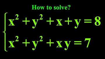 Math Olympiad Problem | How to solve system of equations