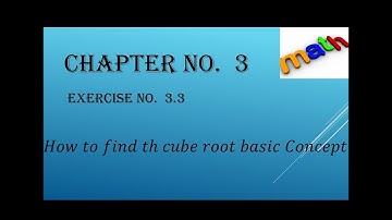 How to find cube roots basic concept FSC first year Math chapter 3