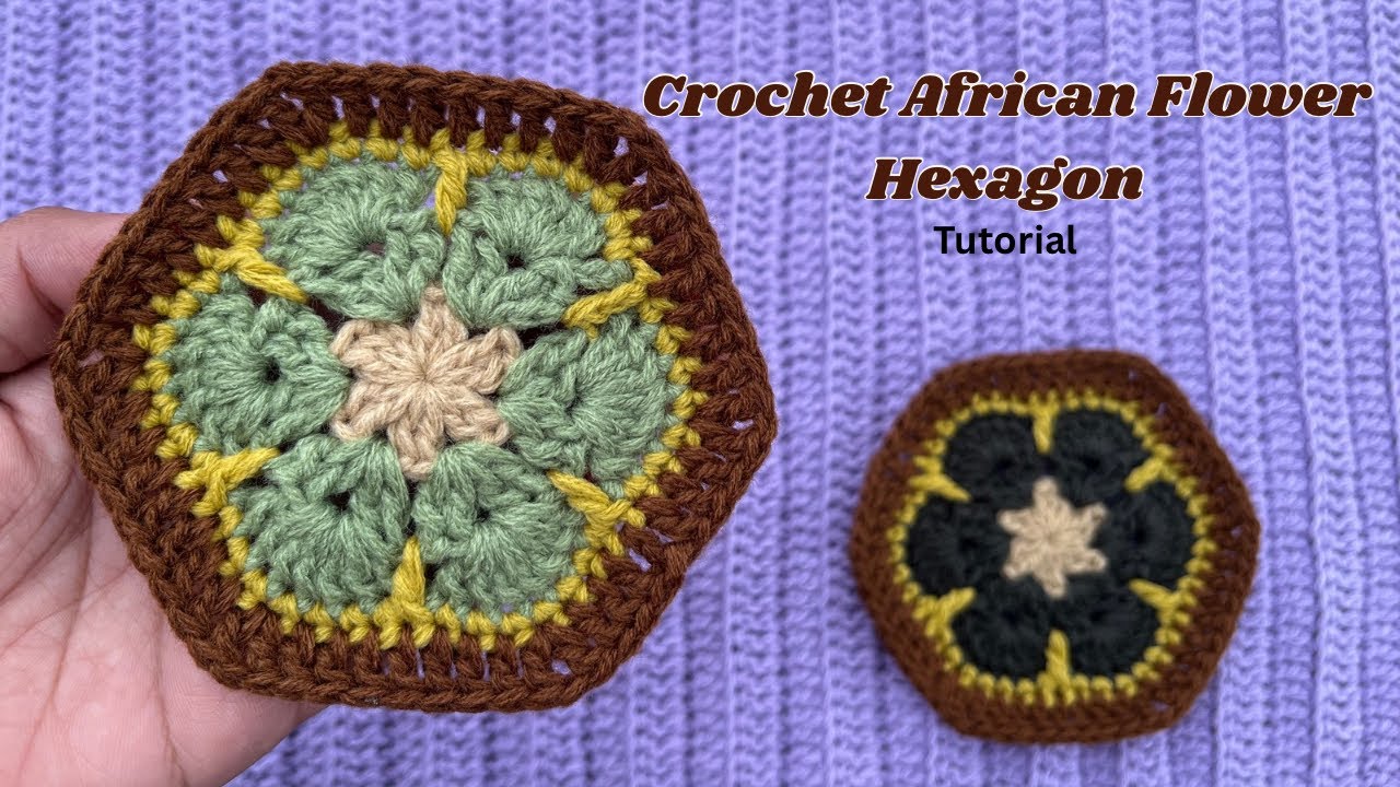 Crochet African Flower Hexagon | Easy for Beginner | Tutorial