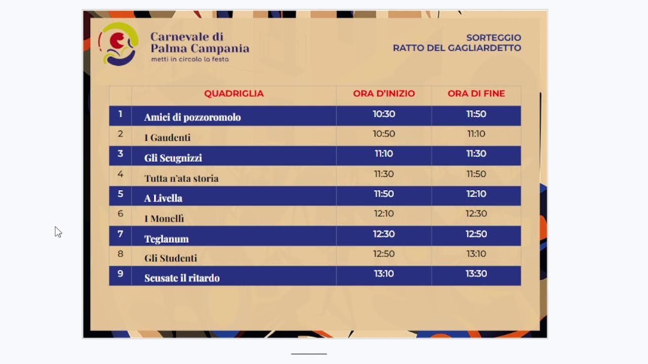 Srtoeggio vilaggio delle quadriglie, canzone d'occasione e ratto del gagliardetto