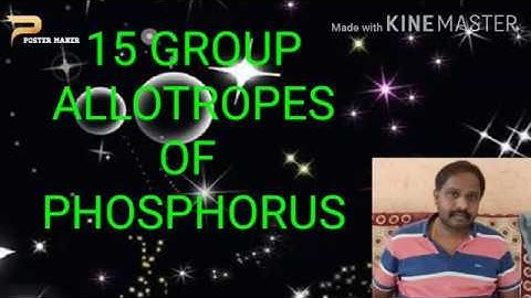 Allotropes of phosphorus
