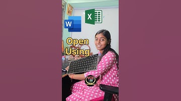 how to open ms word and excel using keyboard shortcut | Keyboard shortcut se ms word or excel open