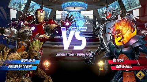 MARVEL VS. CAPCOM: INFINITE Ironman,Rocket Raccoon VS CPU Ultron,Dorammu