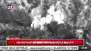 Tsk Pkkya Ai̇t Mühi̇mmat Deposunu Böyle İmha Etti̇