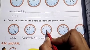 AKPS, Class 3, Sub Maths, Chapter 9, Measurement of Time, Exercise 9.1