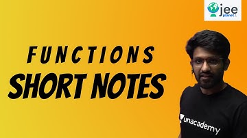 Functions | Shot Notes | Aman Malik | JEE Planet | IIT JEE Maths