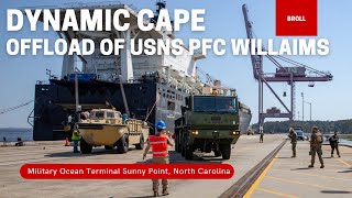 Watch U.S. Marines offload equipment from the USNS PFC Williams at MOTSU, North Carolina by Team MLG 611 views 3 years ago 2 minutes, 35 seconds