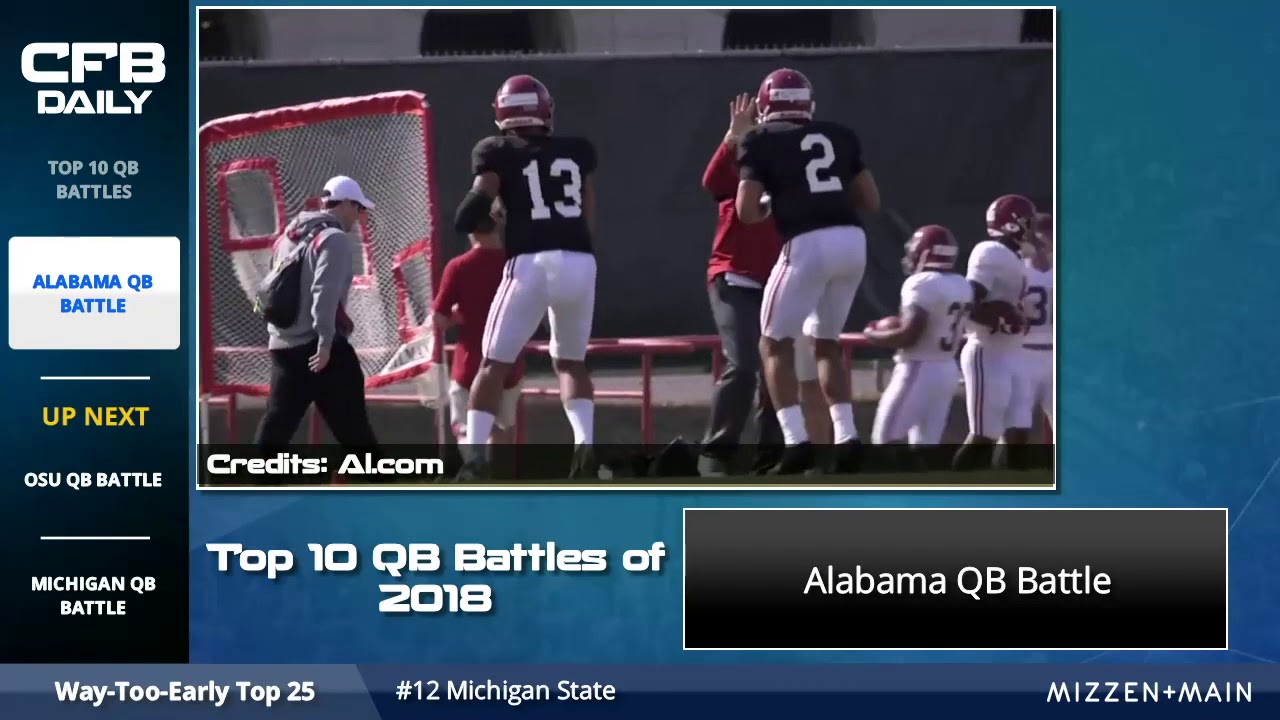 2018 Alabama Football Qb Battle Analyzing Jalen Hurts And Tua Tagovailoa