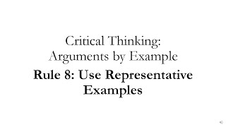 Argument by Example Rule 8