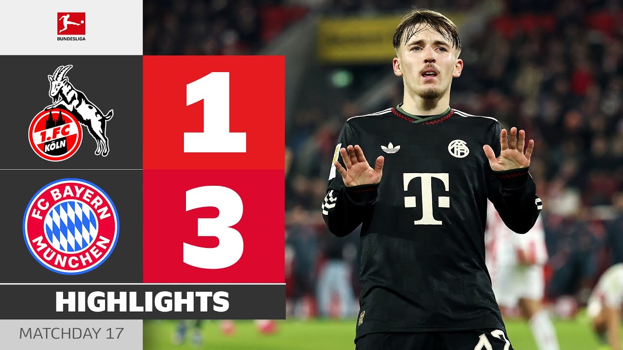 Writing History! Bayern Wins Again | 1. FC KÖLN - FC BAYERN | Highlights | Matchday 17 – Bundesliga