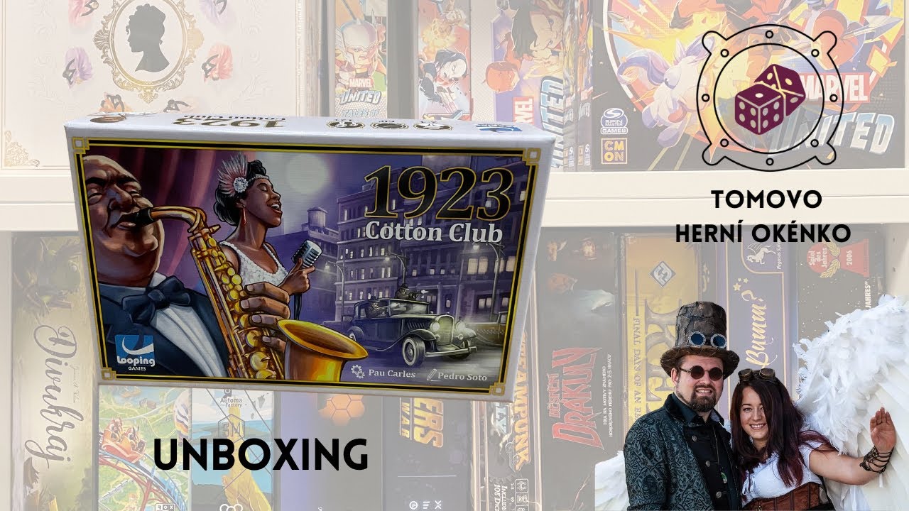 1923 Cotton Club Unboxing Bára s Tomášem rozbaluji hru 1923 Cotton