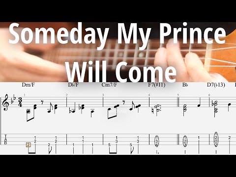 Someday My Prince Will Come (Ukulele / Low-G/五線譜+TAB) - Frank Churchill