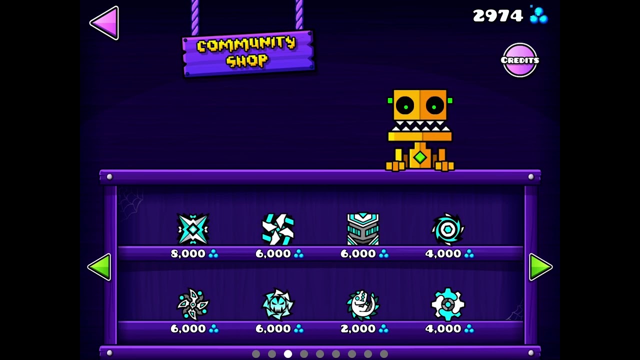 I unlocked the community shop (PotBor’s shop) (200th video special) | Geometry Dash 2.2
