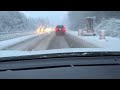 Driving in snow around washington state