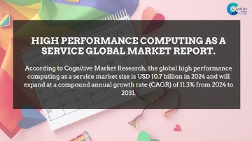 High Performance Computing as a Service HPCaaS Market Report 2024