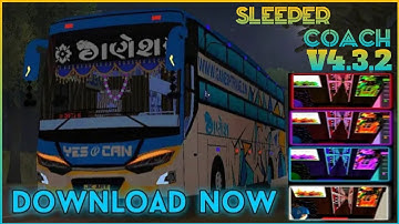 New Upgrade JB1 Bus To BS6 Sleeper Coach Mod with Extra Light 🕯️🕯️🕯️ With Cabin View 😜😜😁😁