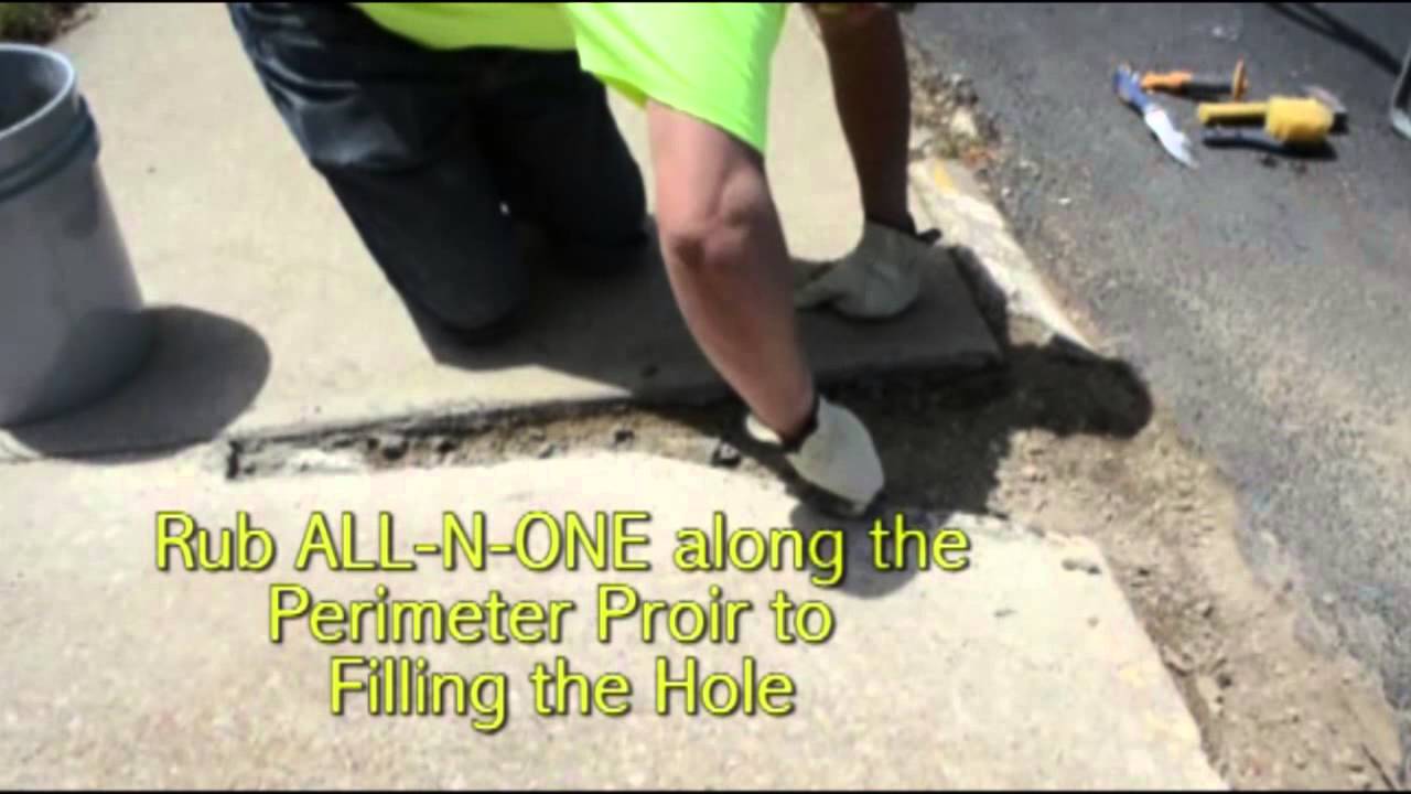 GrindAll Concrete Hole Repair YouTube