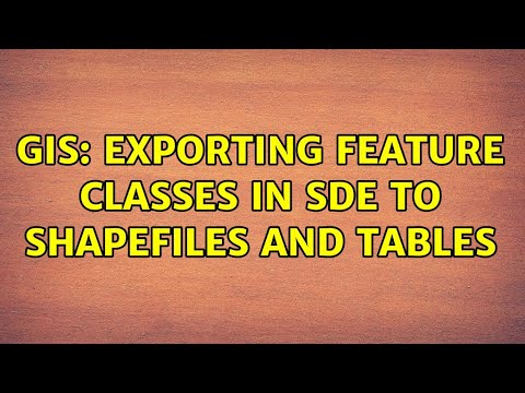 GIS: Exporting Feature
