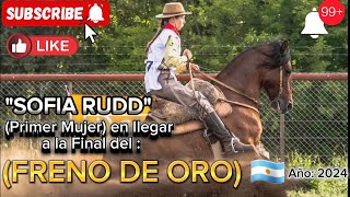 ‼️🔺️Primer Mujer //En llegar a la (FINAL DEL FRENO DE ORO) ✨️"SOFIA RUDD" ✨️♀️🇦🇷