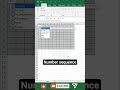 Shortrick for number sequence in excel #excel #shorts #viral #exceltips #exclusive
