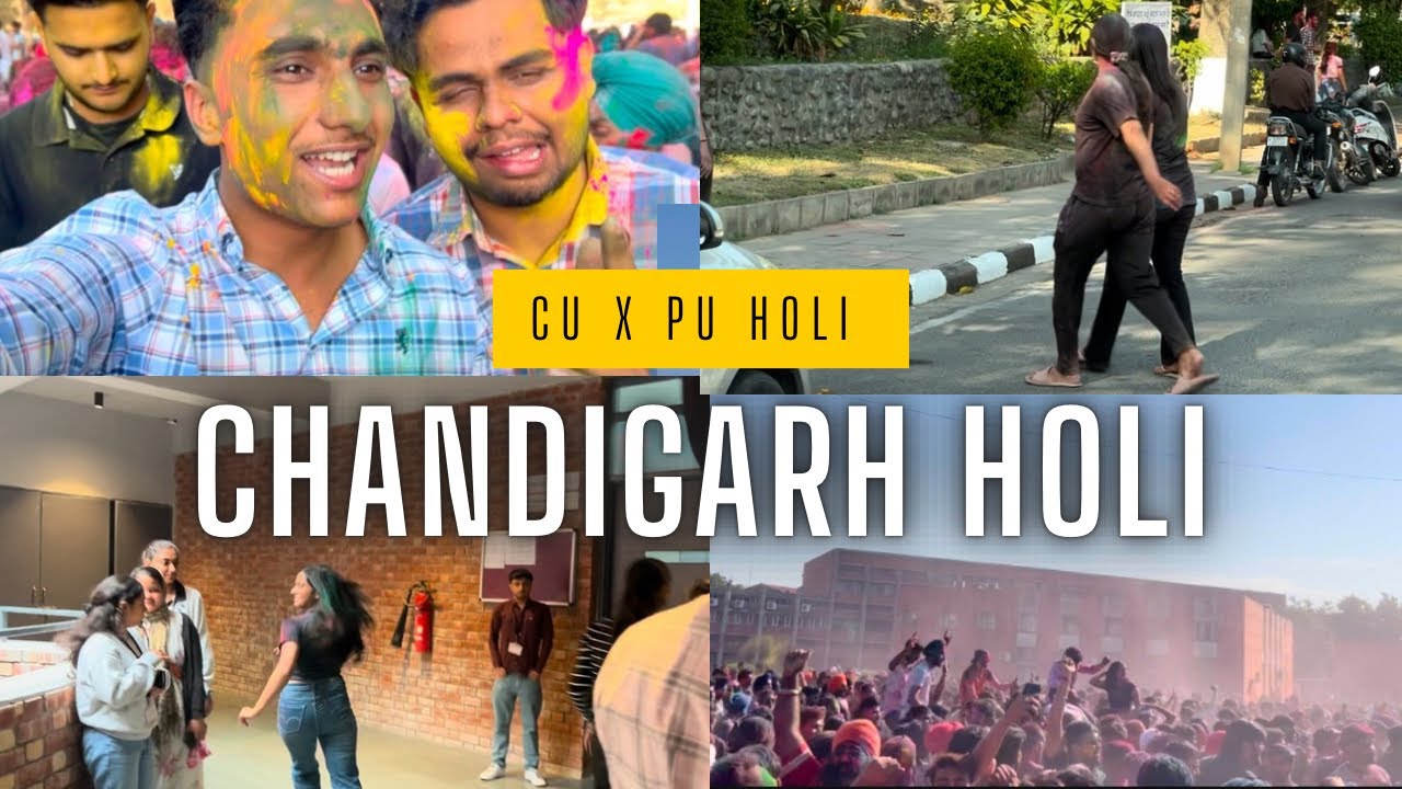 HOLI celebration In ((. CU. ))  X  ((  PU  )) ..| Full vlog // FUNN || Entertainment full 