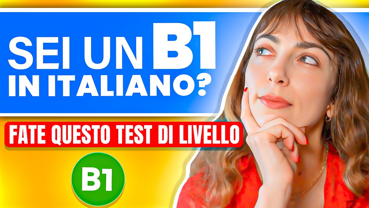 Test di Italiano livello B1 : Quiz 16 Domande 🇮🇹 (#4)